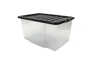 50 Litre 50L with Black Lid x3