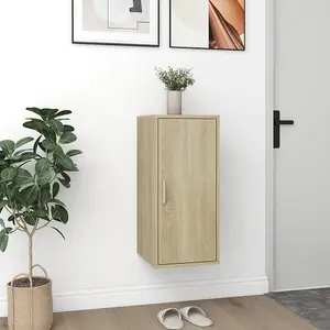 Berkfield Shoe Cabinet Sonoma Oak 32x35x70 cm Engineered Wood