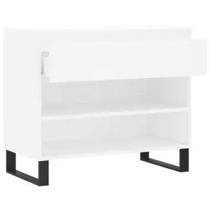 Berkfield Shoe Cabinet White 70x36x60 cm Engineered Wood