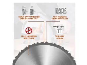 Evolution R165TCT-18CS Multi-Material Saw Blade 165 x 20mm x 18T EVLR165T18CS