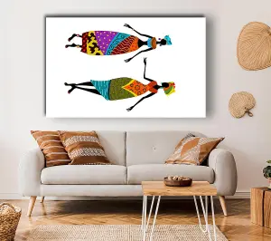 African Women 2 Canvas Print Wall Art - Medium 20 x 32 Inches