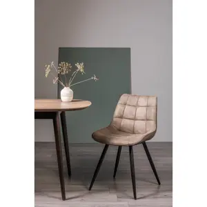 Bache Upholstered Dining Chair (Set of 2) Tan