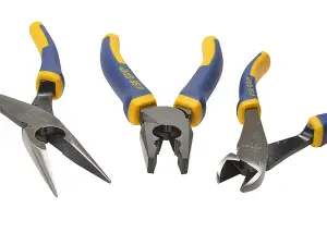 Irwin 3Pc Plier Set  Wire Cutter Up To 2,0 Mm