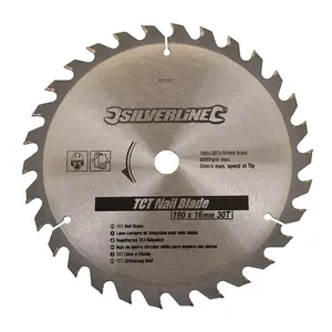 Silverline (633507) TCT Nail Blade 30T 190 x 16 - No Rings