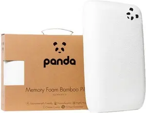 Panda Bamboo Memory Foam Pillow, Animals, White