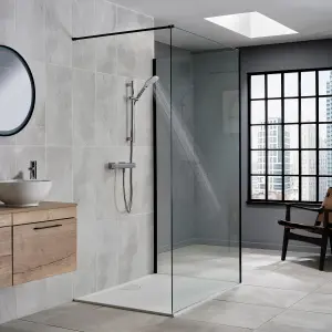 Triton Velino Gloss Chrome effect Wall-mounted Thermostatic Mixer Shower