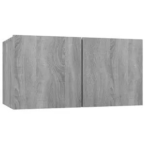 Berkfield 7 Piece TV Cabinet Set Grey Sonoma Engineered Wood