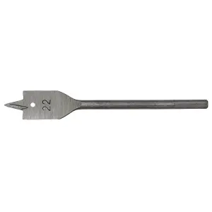 Sealey Fully Hardened High Performance Flat Wood Bit 22mm x 152mm FWB22