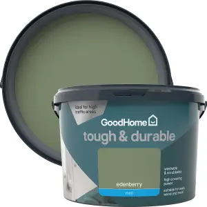 GoodHome Tough & Durable Edenberry Matt Emulsion paint, 2.5L