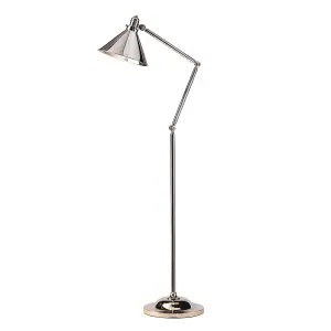 Elstead Provence 1 Light Floor Lamp Polished Nickel, E27