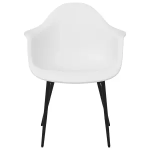 Berkfield Dining Chairs 2 pcs White PP