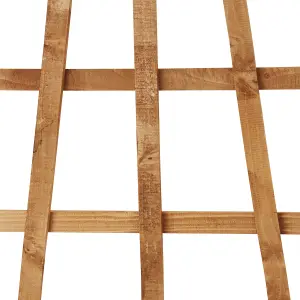 6ft Fan Pine Trellis panel (W)66cm x (H)183cm