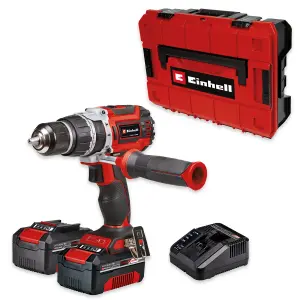 Einhell Cordless Combi Drill 60Nm 18V Brushless Power X-Change With 2 Batteries Charger Case TP-CD 18/60 Li-i BL