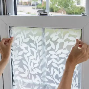 D-C-Fix White Leaves Window film, (L)1.5m (W)0.45m