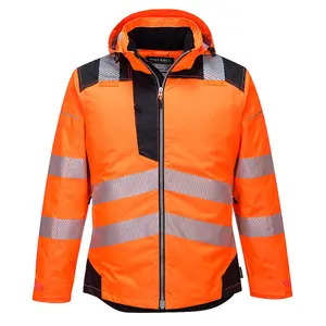 Portwest PW3 Hi-Vis Winter Jacket Orange/Black - S