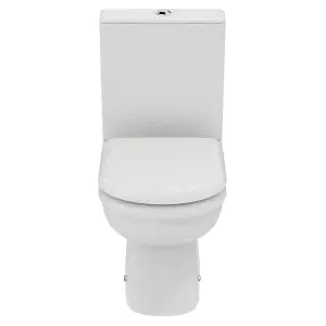 Ideal-Standard Della White Close-coupled Toilet & cistern with Soft close seat & Close coupled cistern