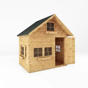 Waltons 7ft x 5ft Wendy House Double Storey Swiss Cottage Wooden Garden Playhouse