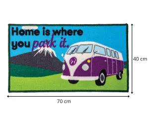 Quest Camper Van Home Is Where You Park It Indoor Door Mat