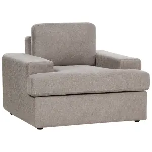 5 Seater Fabric Living Room Set Taupe ALLA