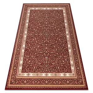 Carpet Wool NAIN Ornament, frame 7965/51066 burgundy / beige  120x170 cm