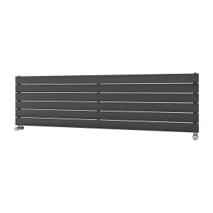 Ximax Vertirad HWH1195600A Anthracite Gas Horizontal Designer panel Radiator, (W)1600mm x (H)445mm