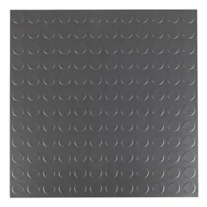 Sealey Vinyl Floor Tile with Peel & Stick Backing - Silver Coin Pack of 16 FT2S