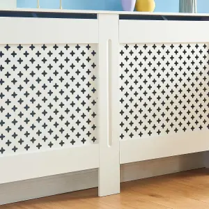 Large White Radiator Cover 820mm(H) 1520mm(W) 190mm(D)