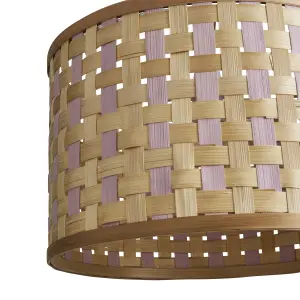 Inlight Julia Neutral & white Woven Lamp shade (D)35cm