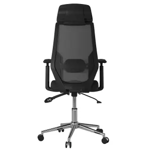 Clifton office chair with wheels in black