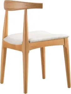 Arley Set Of 2 Beech Wood Dining Chairs, Natural And Beige - Dining Room Chairs - Dining Table Chairs - Daals - Dining Chairs