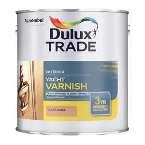 Dulux Trade Weathershield Yacht Clear Gloss Wood varnish, 1L