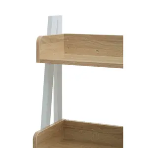 Interiors by Premier Bradbury Five Tier Natural Oak Shelf Unit