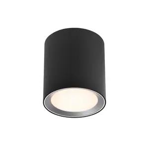 Nordlux Landon 14 Indoor Bathroom Light Surface Downlight In Black (Height) 14cm