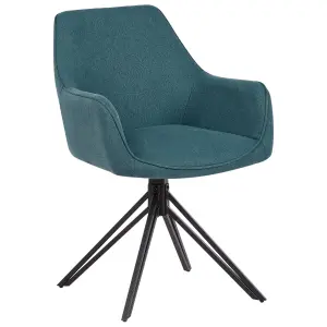 Beliani Retro Set of 2 Chairs JODAR Teal