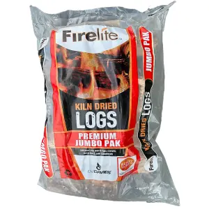 Firelite Premium Kiln Dried Logs Jumbo Bag 35ltr x 12 Bags