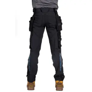 Mascot Advanced Trousers with Holster Pockets and Stretch - Black   (30.5) (Leg Length - Regular)