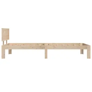 Berkfield Bed Frame Solid Wood Pine 90x200 cm