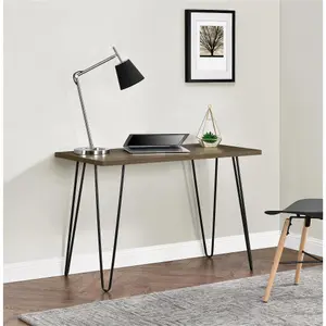 Owen Retro Office Writing Desk in Walnut Look