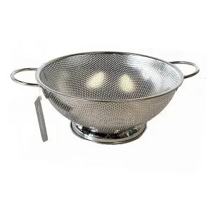 Buckingham Stainless Steel Micro-perforated Deep Colander / Strainer  28.5 cm