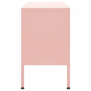 Berkfield TV Cabinet Pink 105x35x50 cm Steel