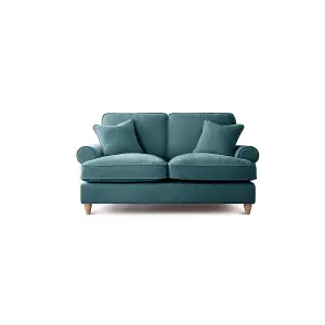 Sofas Express Mumbles Emerald Green Scroll Manhattan 2 Seater Sofa