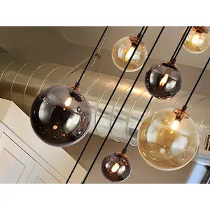 Luminosa Dark 9 Light Cluster Pendant Ceiling Light Black, Brass, 2-Tone Crystal, G9