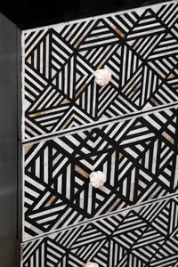 Fusion Bone Monochrome Chest of drawers