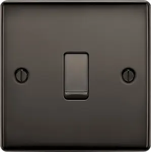 BG Black Nickel 20A 2 way 1 gang Light Switch