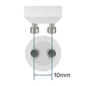 Crompton Lamps LED GU10 Bulb 4.9W Dimmable Long Barrel 74mm Warm White Frosted (50W Eqv) (3 Pack)