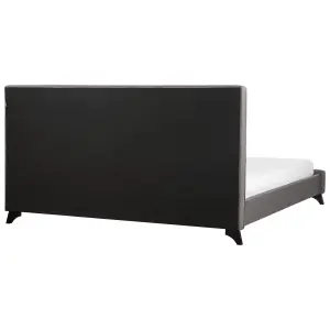 Fabric EU Super King Bed Grey AMBASSADOR