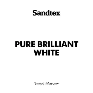 Sandtex Microseal Pure brilliant white Masonry paint, 5L