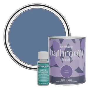 Rust-Oleum Blue River Satin Bathroom Tile Paint 750ml