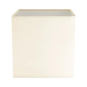 Contemporary and Stylish Soft Cream Linen Fabric Square 16cm Lamp Shade