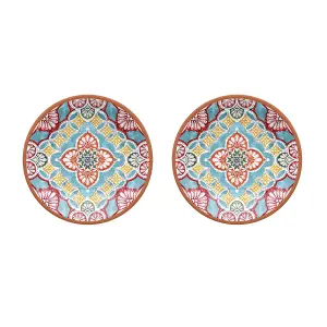 Purely Home Rio Corte Melamine Side Plates - Set of 2